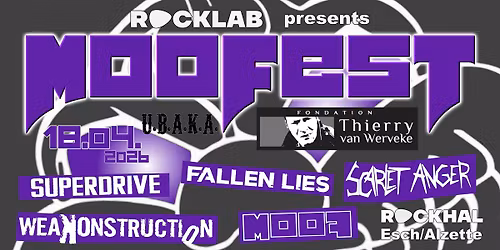 MOOFEST: Scarlet Anger, Moof, Weakonstruction, Fallen Lies, Superdrive