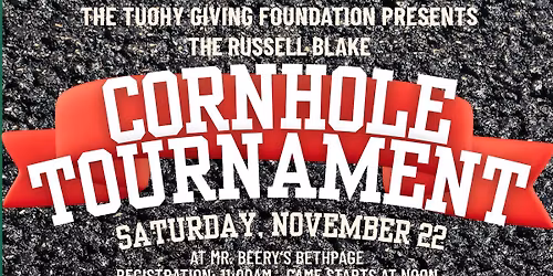 Russell Blake Cornhole Tournament 