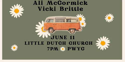 Ali McCormick & Vicki Brittle in Halifax - Thursday, June 11th, 2026