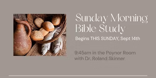 Sunday Morning Bible Study
