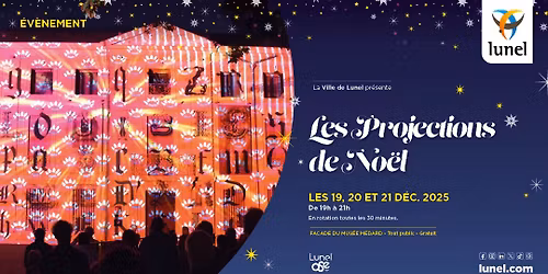 Projections de No\u00ebl \u2022 Spectacle lumineux \u2022 Lunel