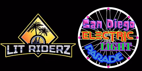 Lit Riderz ride with San Diego Electric Light Parade (Downtown Christmas Bay Parade of Lights ride)