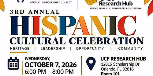 3rd Annual HISPANIC CULTURAL CELEBRATION