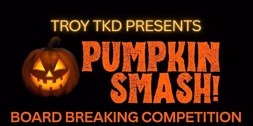 Pumpkin Smash Board Breaking Competition