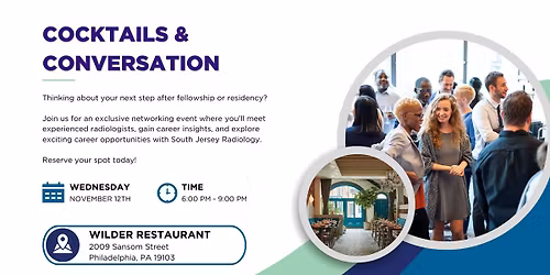 Cocktails & Conversation - Fall Radiologist Social