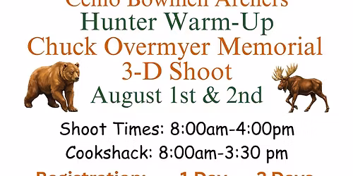 Hunter Warm-Up Chuck Overmyer Memorial 3-D Shoot