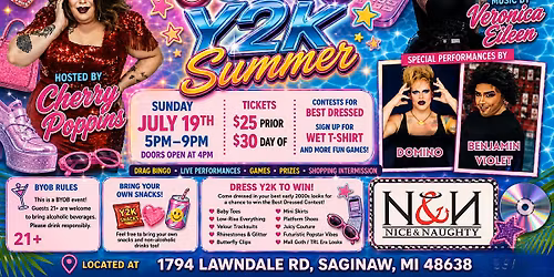 Drag Bingo Y2K Summer