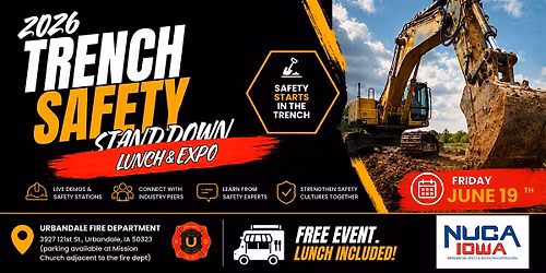 2026 Trench Safety Stand Down | FREE Lunch & Safety Expo