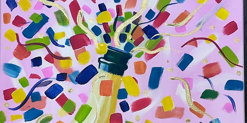 Cheers! (Acrylic) @ Sunflower Van Geaux Art Studio