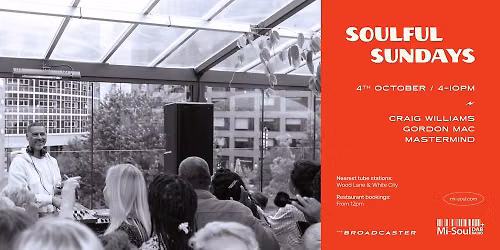Mi-Soul Radio @ The Broadcaster| 4th Oct