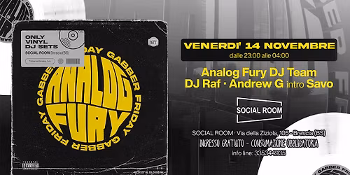 Analog Fury - Gabber Friday