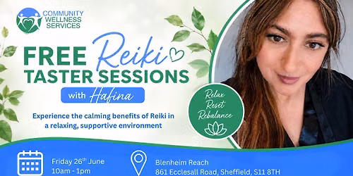 FREE Reiki Taster Sessions with Hafina