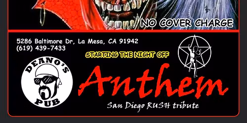 Anthem and Up The Irons at Deano's Pub