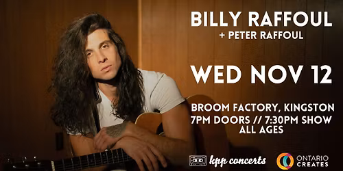 BILLY RAFFOUL + Peter Raffoul \/\/ November 12, Broom Factory, Kingston