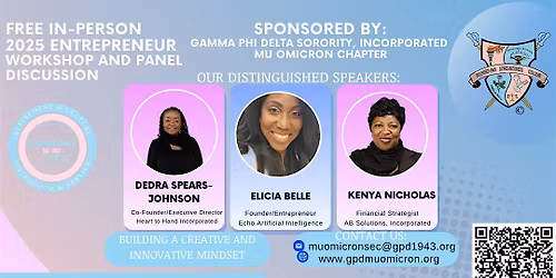 In-Person 2025 Entrepreneur Workshop and Panel Discussion