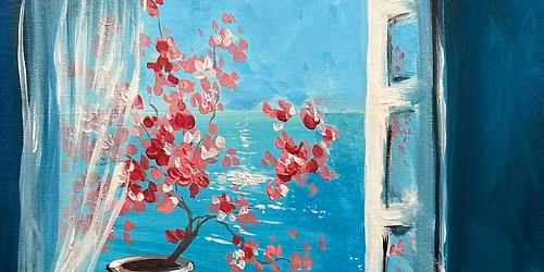 Paint Room with a view in Hanley Swan Worcester with Brush Party with Kirsty