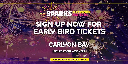 Sparks Firework Festival - Carlyon Bay Beach