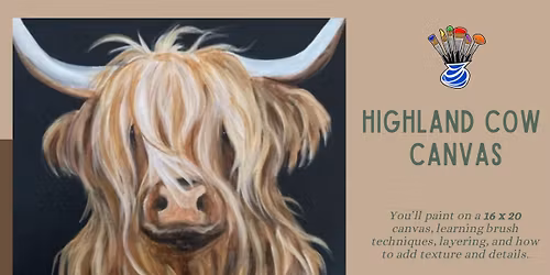 Highland Cow Canvas - Workshop