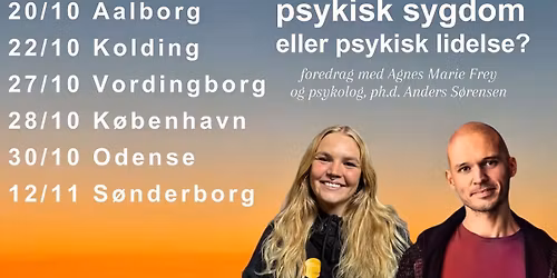 Foredrag \u201cPsykisk sygdom eller psykisk lidelse?\u201d - K\u00f8benhavn