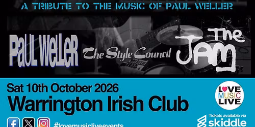 PURE WELLER - A Tribute to Paul Weller, Style Council & The Jam