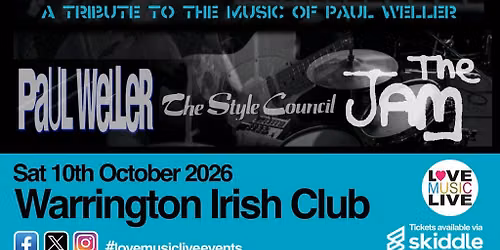 PURE WELLER - A Tribute to Paul Weller, Style Council & The Jam
