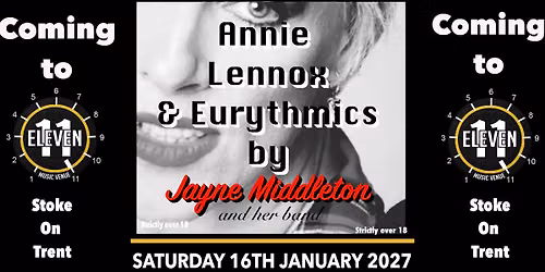 Annie Lennox & Eurythmics by Jayne Middleton & band live at Eleven Stoke on trent