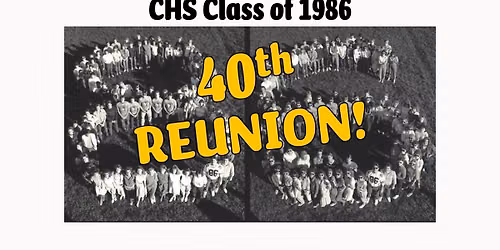 Clarksville Class of '86 40th Reunion - SEPTEMBER 5