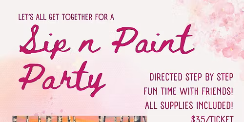 Winter Paint and Sip @ West Oaks with The Typewriter Studio