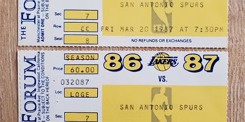 Los Angeles Lakers at San Antonio Spurs Tickets