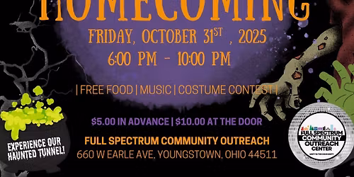 \ud83d\udc7b\ud83d\udc7b\ud83d\udc7b Full Spectrum Halloween Homecoming \ud83e\udddf\ud83e\udddf\u200d\u2640\ufe0f\ud83e\udddf\u200d\u2642\ufe0f
