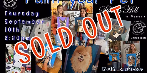"Paint your Pet" in Geneva SOLD OUT