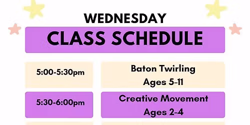 Wednesday Classes