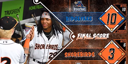 Delmarva Shorebirds vs. Salem RidgeYaks