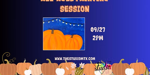 All-Ages Painting Session: Pumpkins After Dark \ud83c\udf83