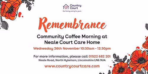Remembrance Community Coffee Morning