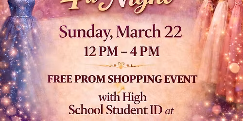 Princess 4 a Night-free prom shopping