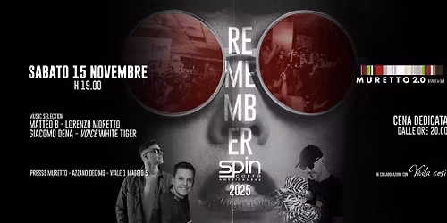 \u266c\u266a\u2730\u2605 REMEMBER SPIN CAFFE' \u2605\u2730\u266a\u266c SABATO 15 NOVEMBRE
