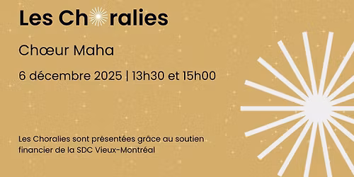 Les Choralies - Choeur Maha