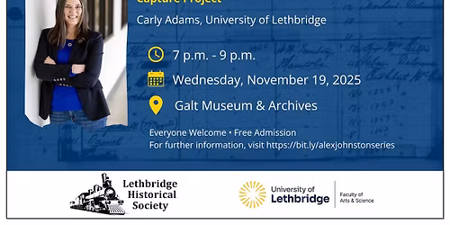 Alex Johnston Lecture with Dr. Carly Adams