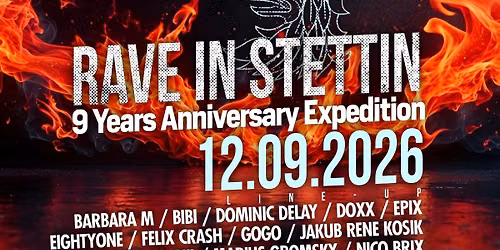 Rave In Stettin: 9 Anniversary Expedition 12.09.2026