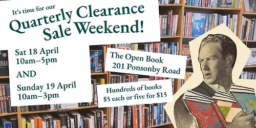 The Open Book Clearance Sale Weekend