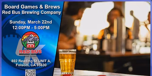Board Games & Brews: Red Bus Brewing Company 