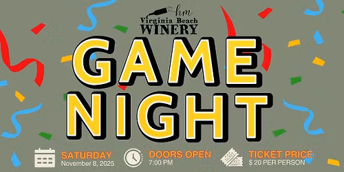 Game Night at Virginia Beach Winery