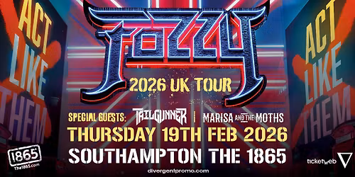 Fozzy at The 1865, Southampton