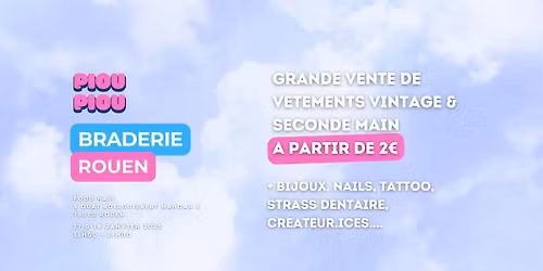 \ud83c\udf1fBRADERIE PIOU PIOU : FRIPE ENTRE 2\u20ac ET 10\u20ac MAXXXX \ud83c\udf1f