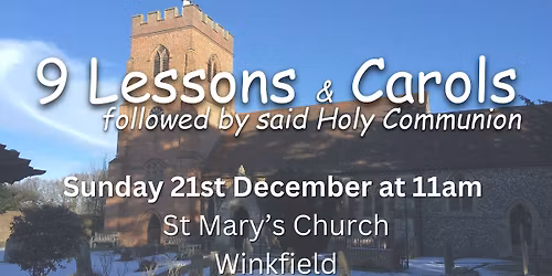 9 Lessons & Carols