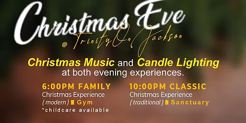 Christmas Eve at Trinity on Jackson in Elkhart, IN 