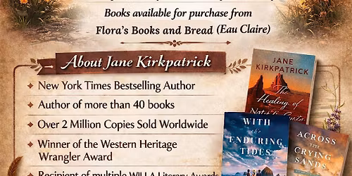 An Evening with Bestselling Author Jane Kirkpatrick