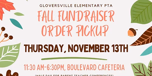 Fall Fundraiser Order Pickup