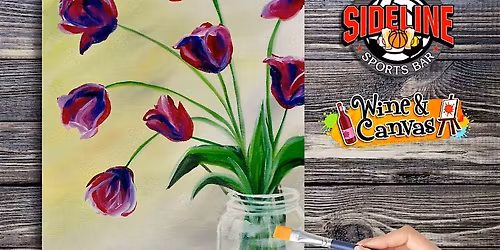 Mason Jar Tulips - Owosso Paint and Sip